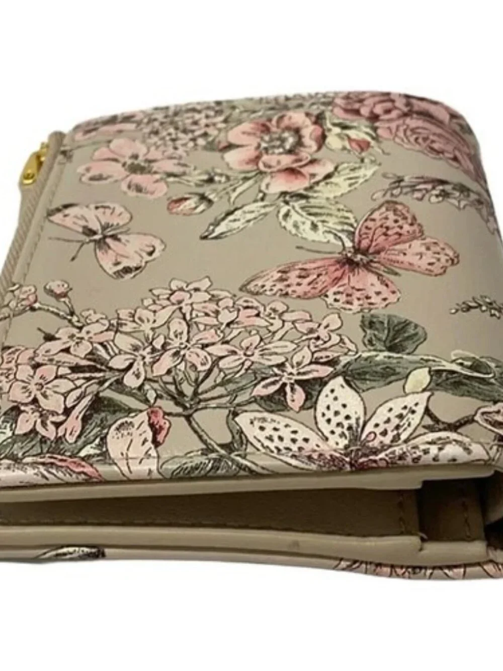 DIOR/ChristianDior Lucky Dior Caro Dahlia Wallet S5173UHFA_M45E Pink Beige